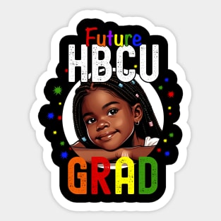 Future HBCU Grad Little Black Girl Youth Sticker